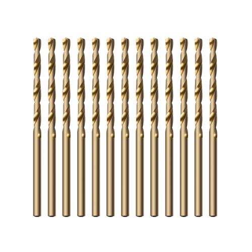 Narwhal 5/64 Inch Cobalt Drill Bits (13 Pack - Industrial Grade M35 Cobalt) 1-7/8" Length & 135 Degree Split Point for Drilling Into Metal, Hardened & Stainless Steel, Cast Iron, & More! - size: 5/64 in