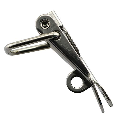 2pcs 58mm Spring Loaded Latch Catch Toggle Clamp Stainless Steel Duckbill Tensionlock Hasp for Cabinet Boxes Suitcase Safety Security Hardware Accessories