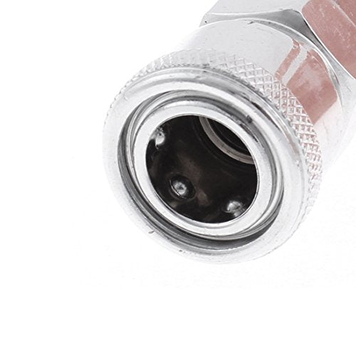 uxcell 6m L 6mm x 4mm Polyurethane Coiled Air Hose Pipe Orange Metal 0.16"