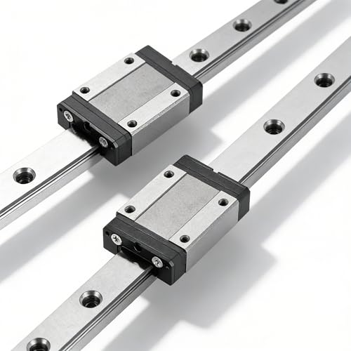 MGN15 Linear Rail 60mm 2.36" 4PCS MGN15 Miniature Linear Motion Slide Rail + 4PCS MGN15H 15mm Linear Sliding Bearing Carriage Block Black for 3D Printer and CNC Machine - size: L: 60mm / 2.36 inch, style: MGN15 Rail + H Block