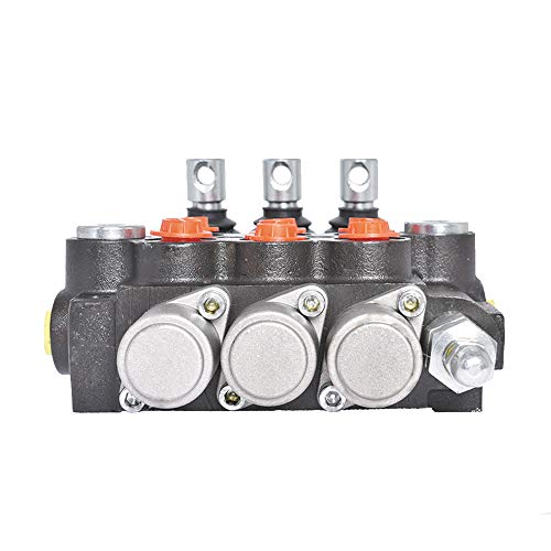findmall 3 Spool Hydraulic Directional Control Valve 13GPM 3600PSI - size: 13 GPM, style: 3 Spool