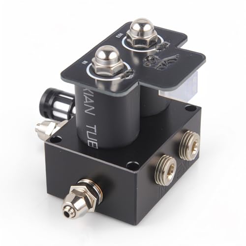 12V Air Ride Suspension 2-Valve Air Ride Suspension Manifold - 1/4 NPT, With quick connectors and plugs (only solenoid valve) - color: 2-Valve