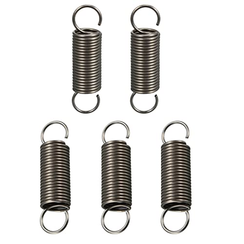 DTGN 1x10x40mm(WxODxL) Extension Spring - 5Pack - Good for Home Repair Machinery - Spring Steel Extended Compressed Spring - Dark Grey - size: 1x10x40mm