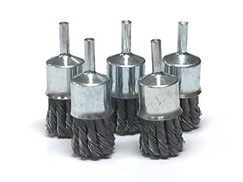 Benchmark Abrasives 1" Knot Wire Brush for Drill & Die Grinder, 1/4" Shank