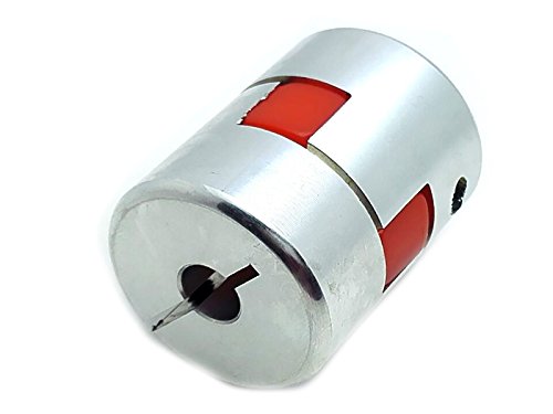 8 x 12.7mm 1/2" CNC Flexible Plum Coupling Shaft Coupler Connect D25 L30
