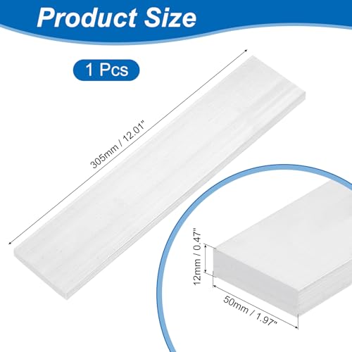 uxcell Square Aluminum Flat Bar, 15/32" Thickness 2" Width 12" Length Square 6061 Aluminum Bar Flat Plate, 12 x 50 x 305mm T6511 Solid New Mill Stock - size: 15/32" T x 2" W x 12" L(12x50x305mm)