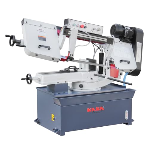 Metal Band Saw, 10 in Round, KAKA INDUSTRIAL BS-1018R - style: 10 Inch Swivel Head Mitering Horizontal Bandsaw
