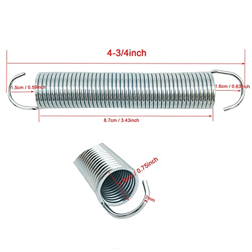 4-3/4 inch Replacement Recliner Chair Mechanism Furniture Tension Springs Short Neck Style (Pack of 1)