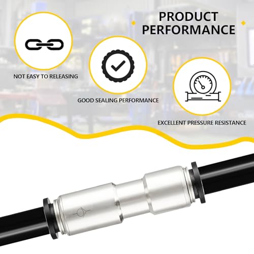 Yoebor 1/4" OD Check Valve Push to Connect Inline Air Pneumatic Valves 2pcs - size: 1/4" OD