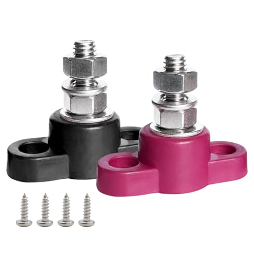 Ampper 5/16" Stud Battery Junction Post Terminal Distribution Block, 1 Pair - size: 5/16"