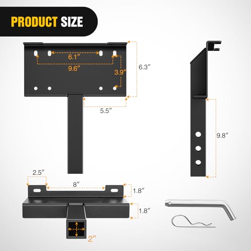 Nilight 10 x 4 1/2 Winch Bracket 15000Lbs Capacity - color: 10" x 4 1/2" Winch Mounting Plate