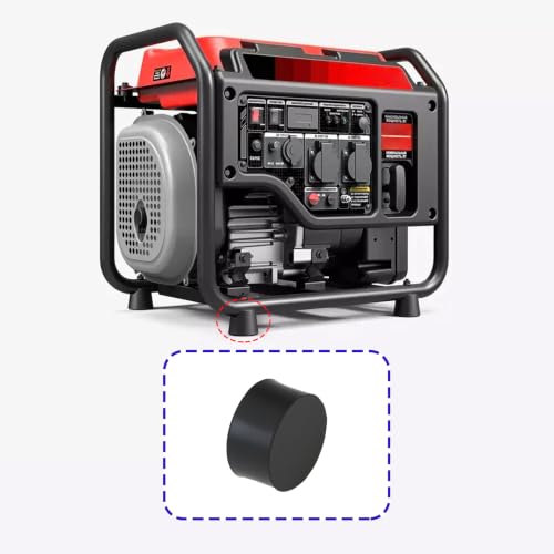 8pcs Rubber Vibration Isolator Mounts M6 x 20 x 10 mm Flat Base Feet Compatible with Machines