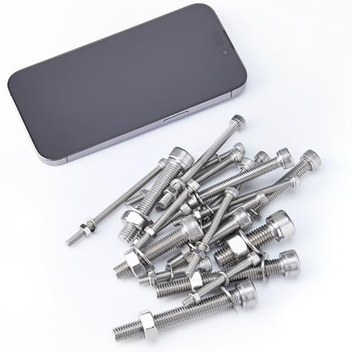 365PCS M5 M6 M8 M10 Metric Bolt Assortment for Precision Machinery - color: X14-large-365 M5 M6 M8 M10 Socket Cap(silver)