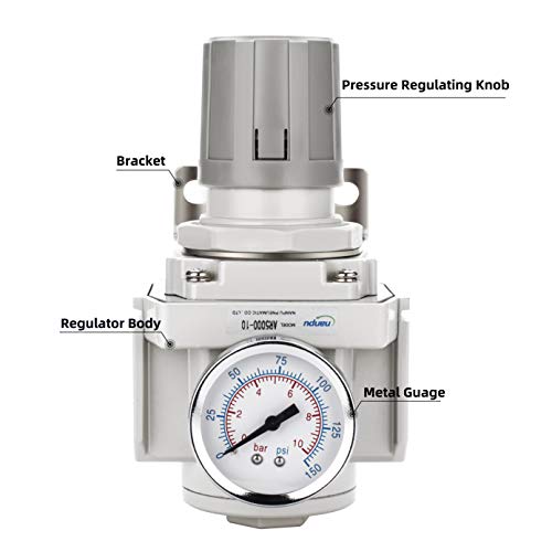 NANPU 1" NPT Air Regulator for Compressed Air System - size: 1"NPT