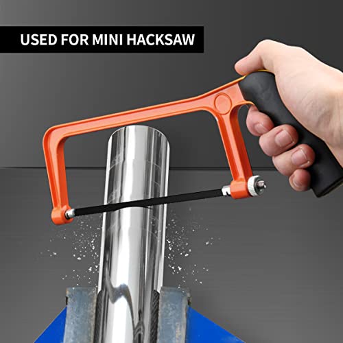 JUGREAT Professional Steel Mini Hacksaw Blades 6" / 150mm Length(24T 10 Pack), High Speed Steel Grounded Medium Teeth - size: 6" 24T