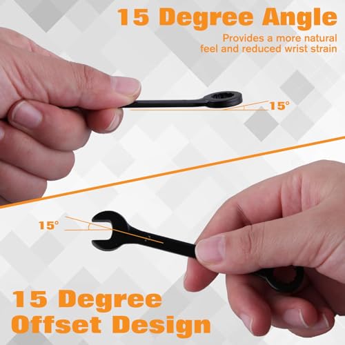 20PCS Mini Wrench Set 4mm-11mm & 5/32"-7/16" - size: SAE&Metric Set A