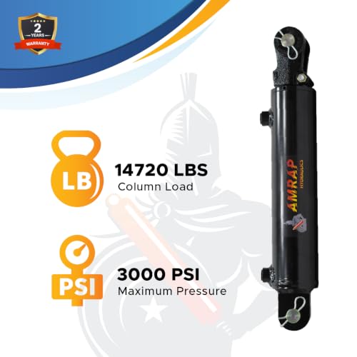 2.5x12 Hydraulic Cylinder - 2.5" Bore 12" Stroke Double Acting Welded Threaded Clevis Hydraulic Cylinder 3500 PSI Retracted: 22.25, Extended: 34.25,SAE#8 - size: 2.5x12