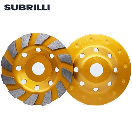 3.5" Diamond Cup Grinding Wheel Large Grinding Segments for Angle Grinder, for Granite, Stone, Marble, Masonry, Concrete - size: 3.5-Inch