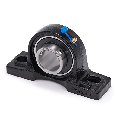 XIKE UCP207 Pillow Block Bearing, 35 mm Bore, Self-Aligning Mounted Bearing Unit, 4-Pack - size: UCP207x4-US