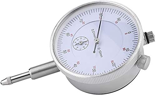 Metric Dial Indicator, 0-10mm x 0.01mm Precision Test Gauge Dial Test Measuring Instrument