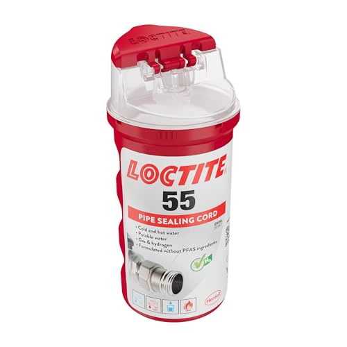 LOCTITE 55 Pipe Thread Sealant, Non-Curing Cord, White, 1x160m