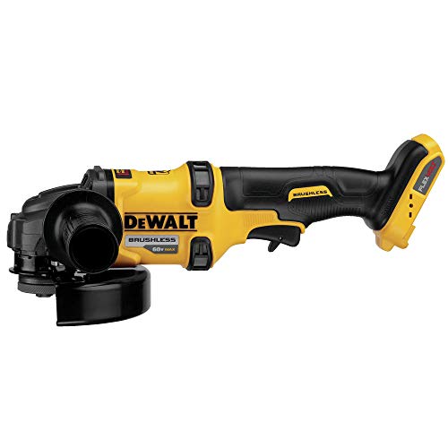 DEWALT FLEXVOLT 60V MAX* Angle Grinder with Kickback Brake, Tool Only (DCG414B) - color: Yellow,black