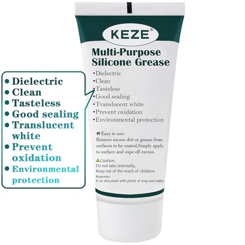 KEZE Food Grade Silicone Grease Pool Lube Tube O Rings Lubricant for Plumber Faucet Gasket Water Filter Rubber Seal Silicon Grease with Brush 1 oz 2-Pack - size: 2 Pack (1oz)