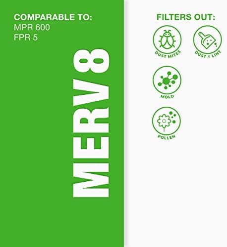 Aerostar Air Filter 18x20x1 MERV 8 AC Filter, HVAC, Furnace Filter, 6 Pack - style: 6 PACK