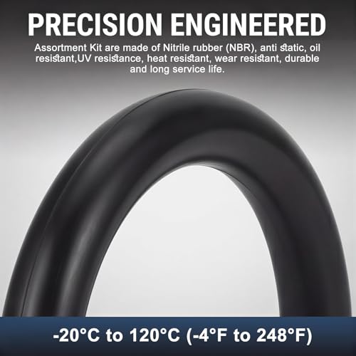 20 Pcs AS-131 O-Rings, 1-11/16" ID x 1-7/8" OD x 3/32" Width, 70A Hardness, Black Buna-N Rubber Seals for Faucets, Appliances, Automotive DIY & Home Repair Projects - size: 1-11/16" ID x 1-7/8" OD x 3/32" Width