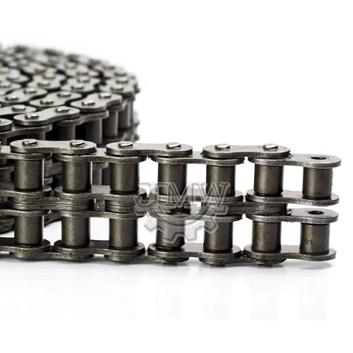 Jeremywell 50-2 Double Strand Duplex Roller Chain 10 Feet with 1 Connecting Link