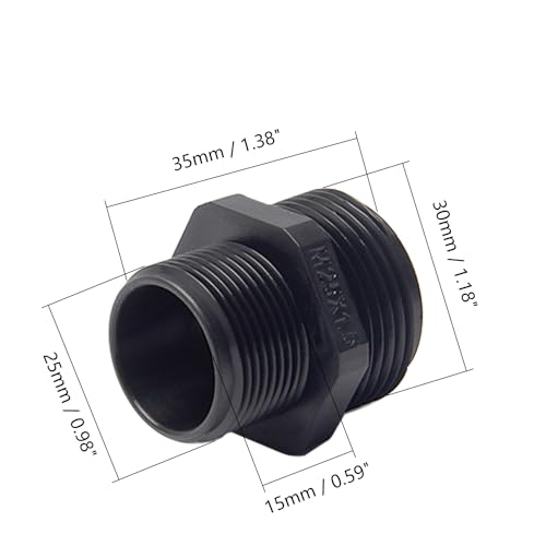Fielect M25 Cable Gland 6 Holes Waterproof Nylon Joint Adjustable Locknut for 2.4-5.3mm Dia Wire 1Pcs - color: 6 15mm 25mm