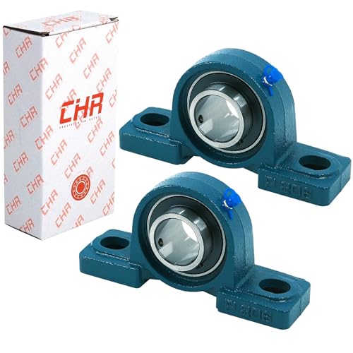 CHR 2 Pack UCP205-16 | Pillow Block Bearings | Mounted Pillow Block Bearings - Chrome Steel with 1" Bore | ISO 9001-2015 Certified - size: 2, style: PB_UCP205-16_2PCS