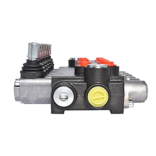 6 Spool Adjustable Hydraulic Double Acting Control Monoblock Valve for Tractor Loader, 11GPM, 3600 PSI