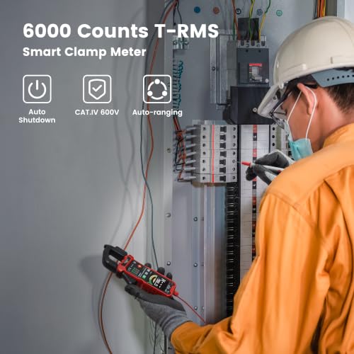 KAIWEETS Digital Clamp Meter 4-Mode Smart-Select Auto-Ranging DC Amp Tester
