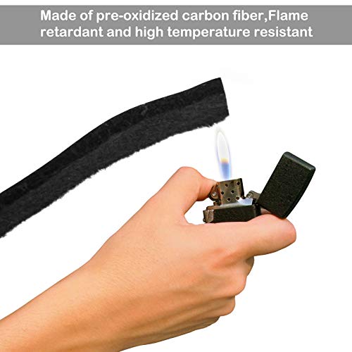 Nonley Smoker Gasket Seals 30FT – 1/2 x 1/8 High Temp Grill Gasket for Smokers – BBQ Gasket Smoker Seal Self Stick, High Heat Grill Gasket Seal Tape for Smokers BBQ Lid - color: 1/2 x 1/8 inch-30 FT