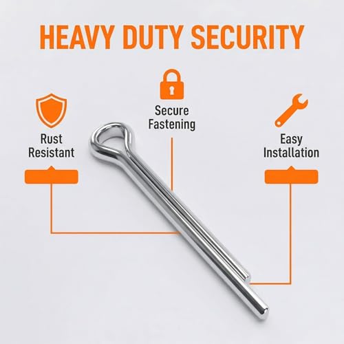 110Pcs Carbon Steel Cotter Pin Assortment Kit 8 Sizes Hitch Lock
