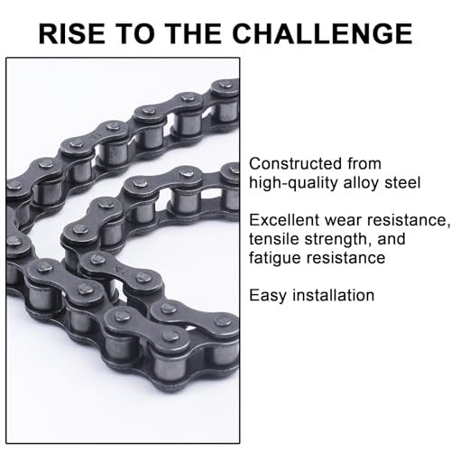 20feet #41 Roller Chain,Carbon Steel,for Gate Openers, Garage Door, Go Kart