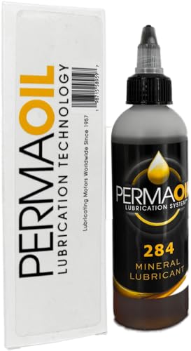 PermaOil 284 Electric Motor Bearing Oil – Lubricant for Motor Bearings, Bushings & Oil Reservoir Systems (4 oz Bottle) - size: 4 oz Bottle