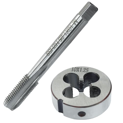 M10x1.25 Tap And Die Set, HSS Metric Threading Tool - size: M10 x 1.25