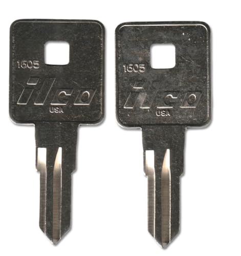 8185 Pair (2) Replacement Keys – Cut to Code on 1605 Blank for Fort/Craftsman/Kobalt/Waterloo/Westward Toolbox Locks | KEYSALACARTE