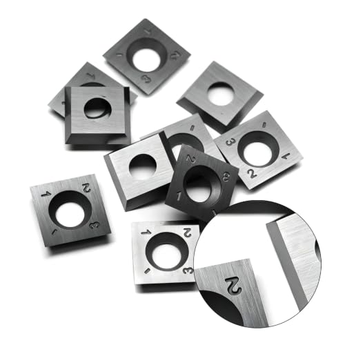 15mm Square Carbide Inserts Cutters Knives Blades 15×15×2.5mm-30°for Woodworking Spiral/Helical Planer Cutter Head or Lathe Turning 10pcs