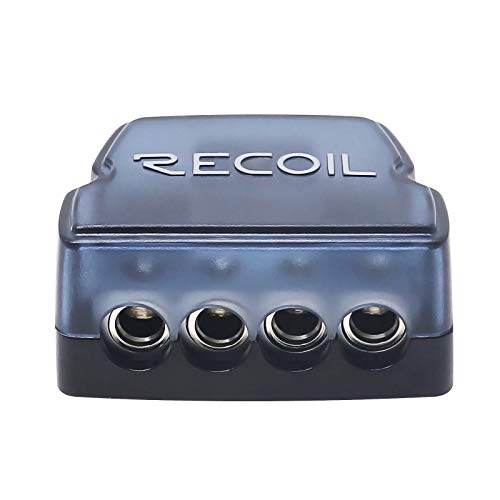 Recoil DB14P 4 Way Power Distribution Block Ground Block Car Audio 2 Pack - style: 4 Way Power Distribution Block 2PCS