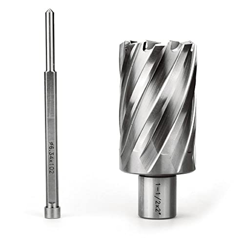 OSCARBIDE 1-1/2" x 2" HSS Annular Cutter 3/4" Weldon Shank Mag Drill Bit