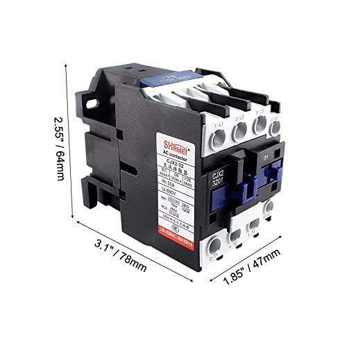 AC Contactor CJX2-3201 110V Coil, Rail Motor Controler Rail Mount Contactor