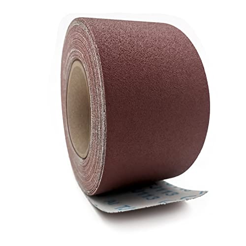 180 Grit Sandpaper Roll, 3 Inch x 49 Feet Emery Cloth Roll Aluminum Oxide Abrasive Paper Roll Continuous Sandpaper for Metalworking, Woodworker, Furniture Repair, Sanding Automotive Plumbing - size: 180 Grit