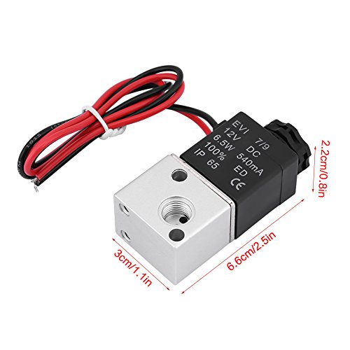 Solenoid Air Valve, 3V1-06 3-Way DC12V 1/8