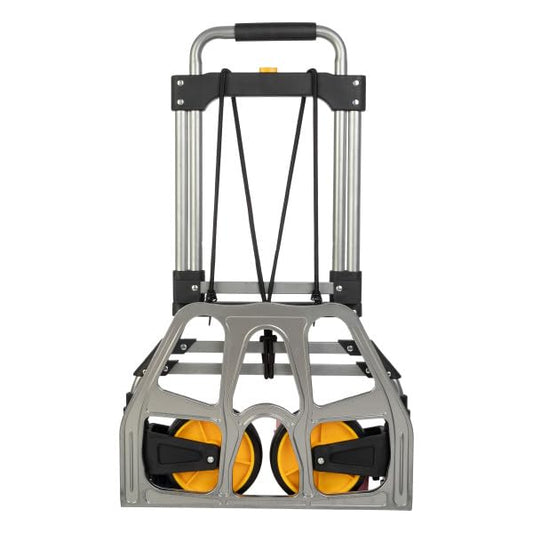 Dolly Cart with Collapsible Handle - Folding Hand Truck with 330lb Capacity - Foldable Cart with Wheels and Elastic Cord by Stalwart - size: 330lb Capacity