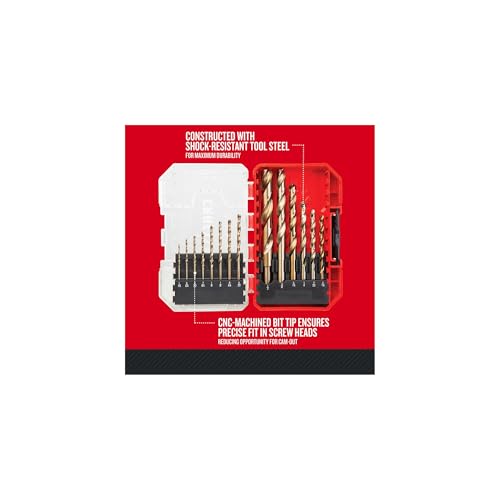 CRAFTSMAN 14-Piece Gold Oxide Drill Bit Set for Wood, Plastic, or Metal (CMAM2214) - size: 1 Count (Pack of 1)