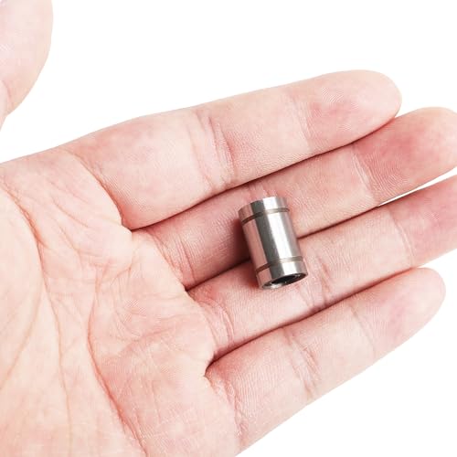 12PCS LM6UU Linear Bearings, 6mm Bore Dia Linear Motion Bushing with Double Side Rubber Seal Great for CNC Machine 3D Printer - size: LM6UU