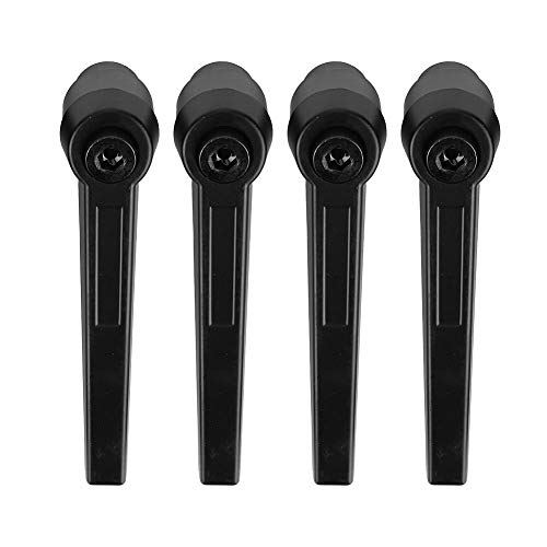 4pcs Push Button Ratchet Level, Adjustable Stainless Steel Female Thread Fixing Handle Machine Knobs M12